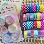 Craft Paper Tape 4 Different Design (Pack of 6)