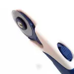 Rotary Cutter With Plastic Needle 1 Blades- 45mm (Blue White)