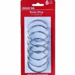 Book Binder Ring (3/4 inch(2.0cm) 12ps in 1 packet, 1.25 inch(3.17cm) 8ps in 1 packet, 2 inch(5.08cm) 6ps in 1 packet
