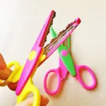 Zig Zag paper Scissor Art and Craft (set of 6)