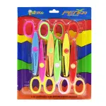 Zig Zag paper Scissor Art and Craft (set of 6)