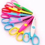 Zig Zag paper Scissor Art and Craft (set of 6)