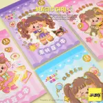Mini Stickers Book Girls Edition- 12sheet In 1Book (Multicolor)