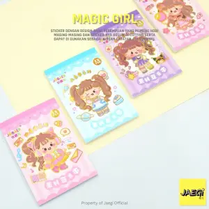 Mini Stickers Book Girls Edition- 12sheet In 1Book (Multicolor)