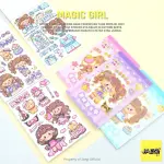 Mini Stickers Book Girls Edition- 12sheet In 1Book (Multicolor)