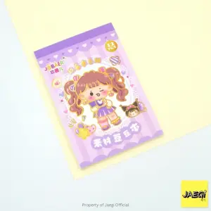 Mini Stickers Book Girls Edition- 12sheet In 1Book (Multicolor)