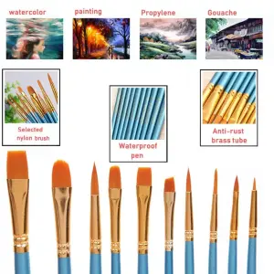 KeepSmiling Artist Brushes Set(Model:8010)- 10pcs