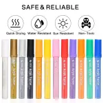 STA Acrylic Paint Marker Pen/ Medium Point Tip Art Markers For DIY Glass, Ceramic, Rock, Wood, Canvas, Metal, Fabric/ Highly Pigmented Acrylic Pens- 12/24 colors