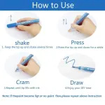 STA Acrylic Paint Marker Pen/ Medium Point Tip Art Markers For DIY Glass, Ceramic, Rock, Wood, Canvas, Metal, Fabric/ Highly Pigmented Acrylic Pens- 12/24 colors