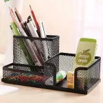 MESH DESK ORGANIZER 3 COMPARTMENTS (BLACK)