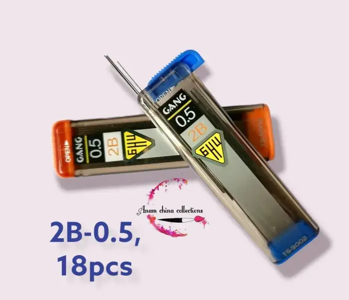 Mechanical Pencil Refill Leads (2B-0.5/2B0.7)- 18pc Leads Per Pack
