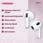 AirPods Pro 2nd generation Made in Dubai- Enjoy Immersive Sound - Enhanced Noise Reduction - Wireless Convenience (replica)