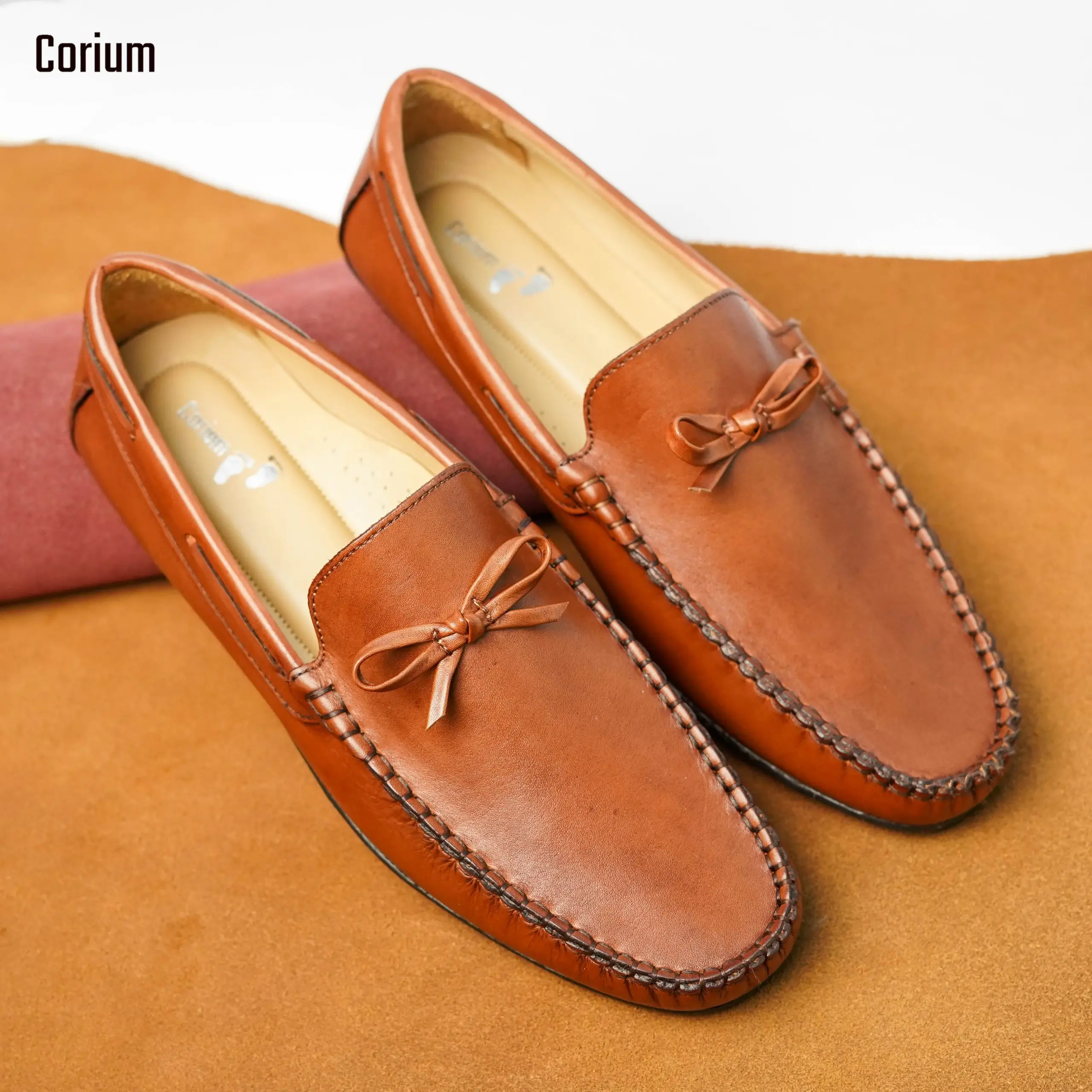 Mens Causal Shoes, Moccasin/Loafer-CRM 02