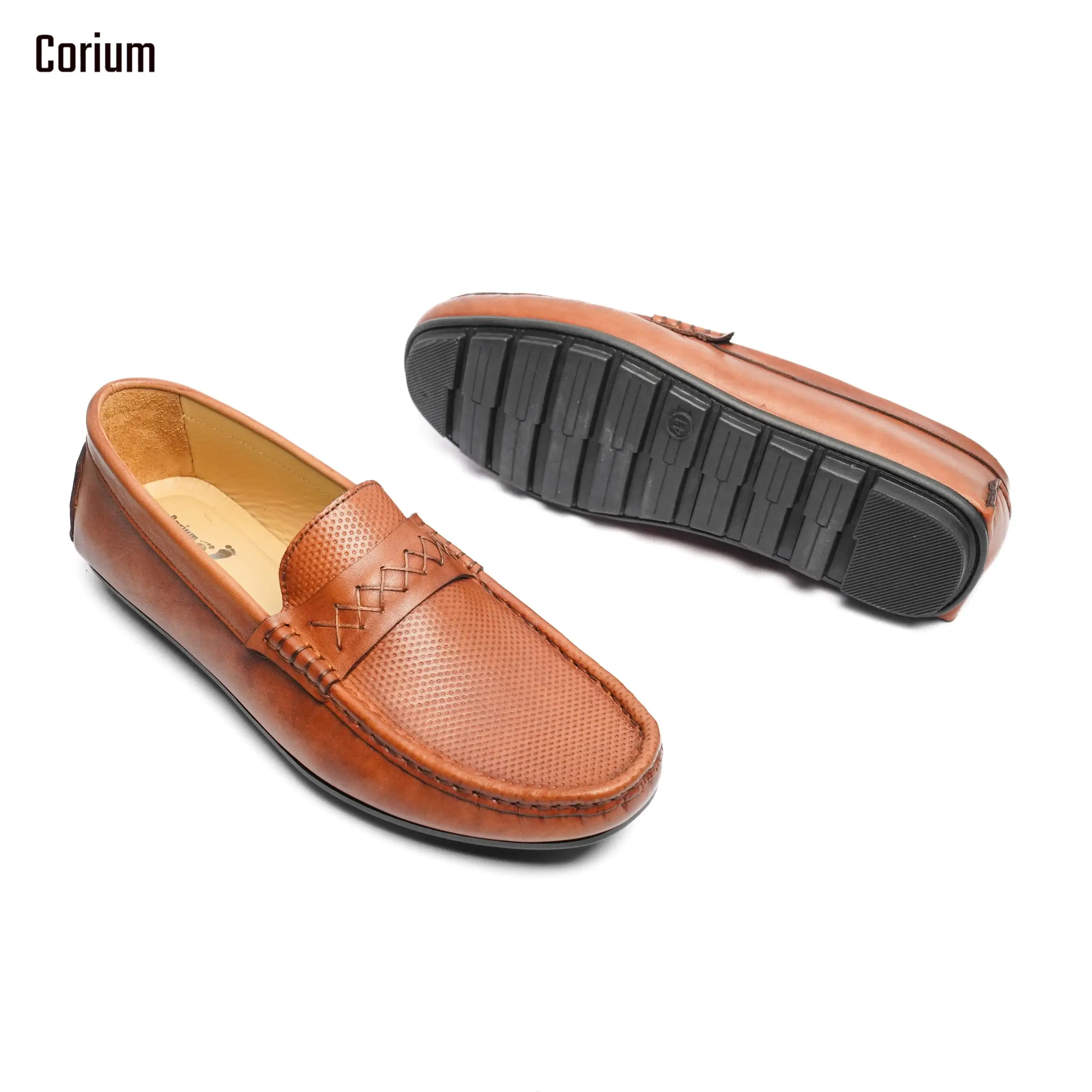 Leather Loafer/Moccasin-CRM 35
