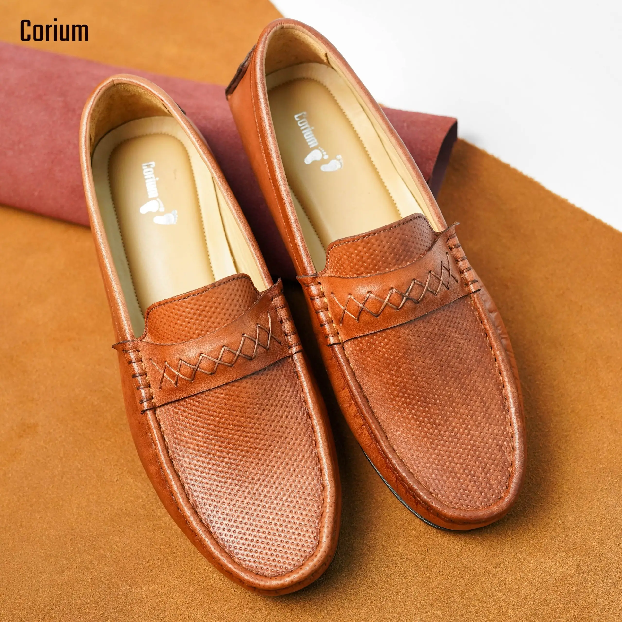 Leather Loafer/Moccasin-CRM 35