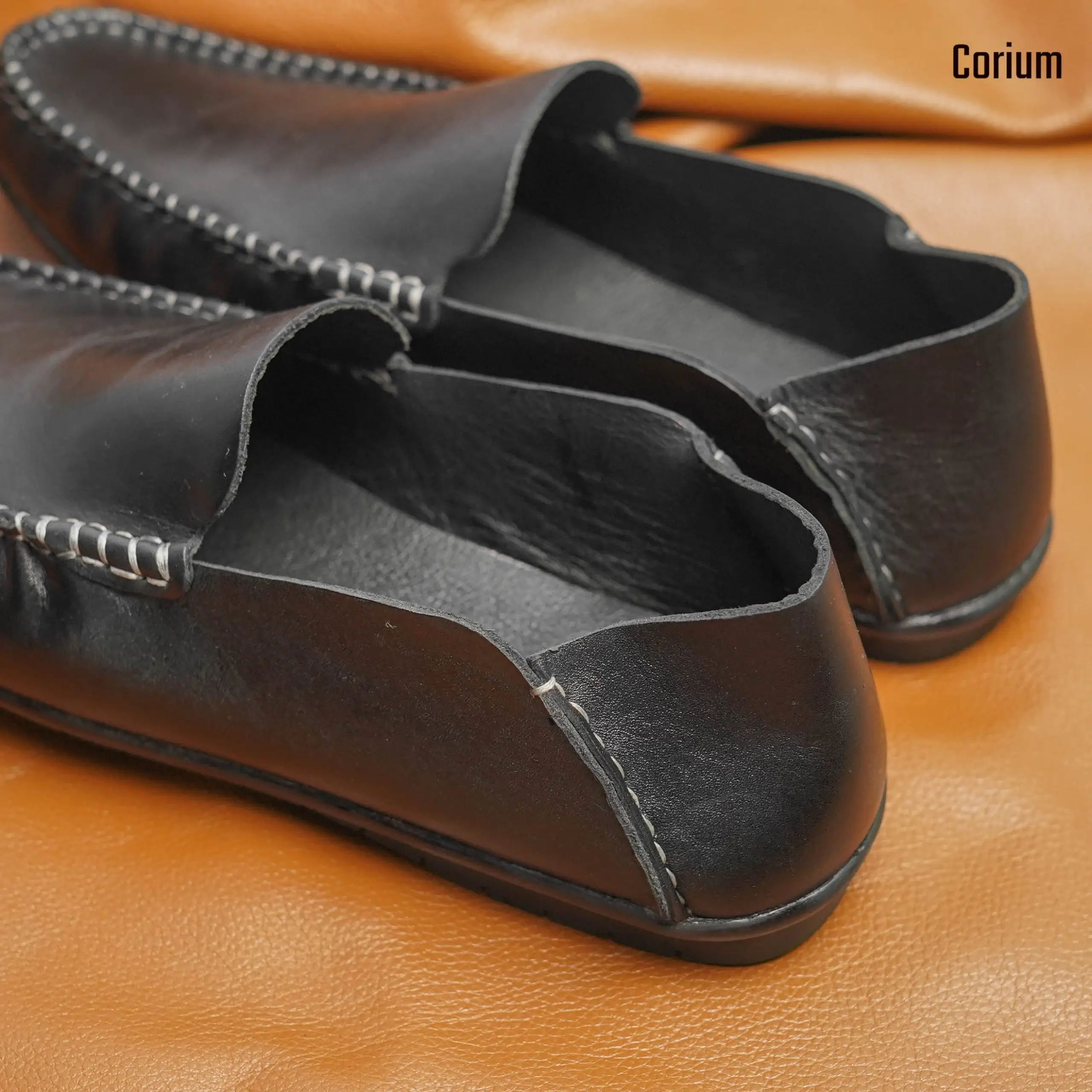 Leather Loafer/Moccasin-CRM 63