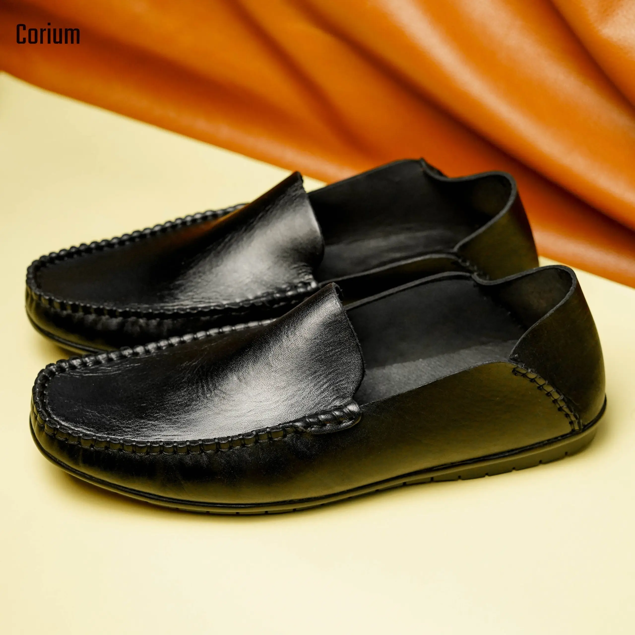 Leather Loafer/Moccasin-CRM 63