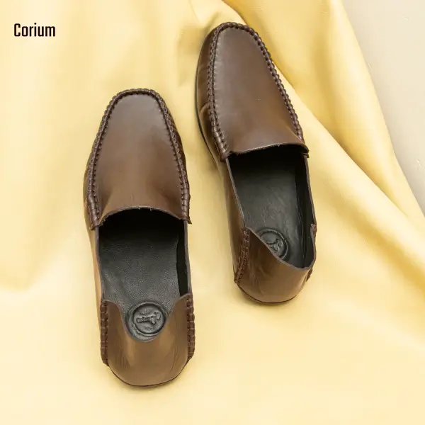 Leather Loafer/Moccasin-CRM 63