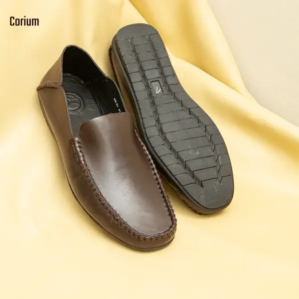 Leather Loafer/Moccasin-CRM 63