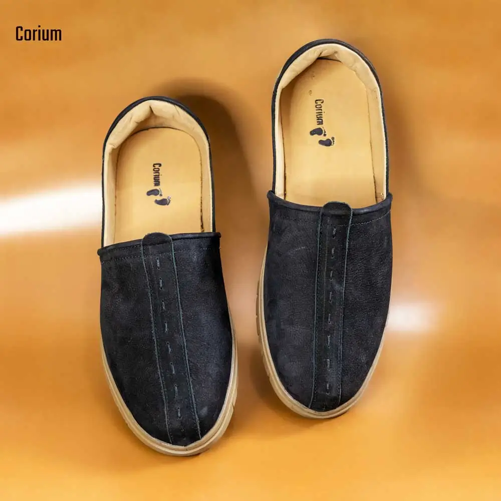 Nubuck Leather Half Loafer-CRM 78