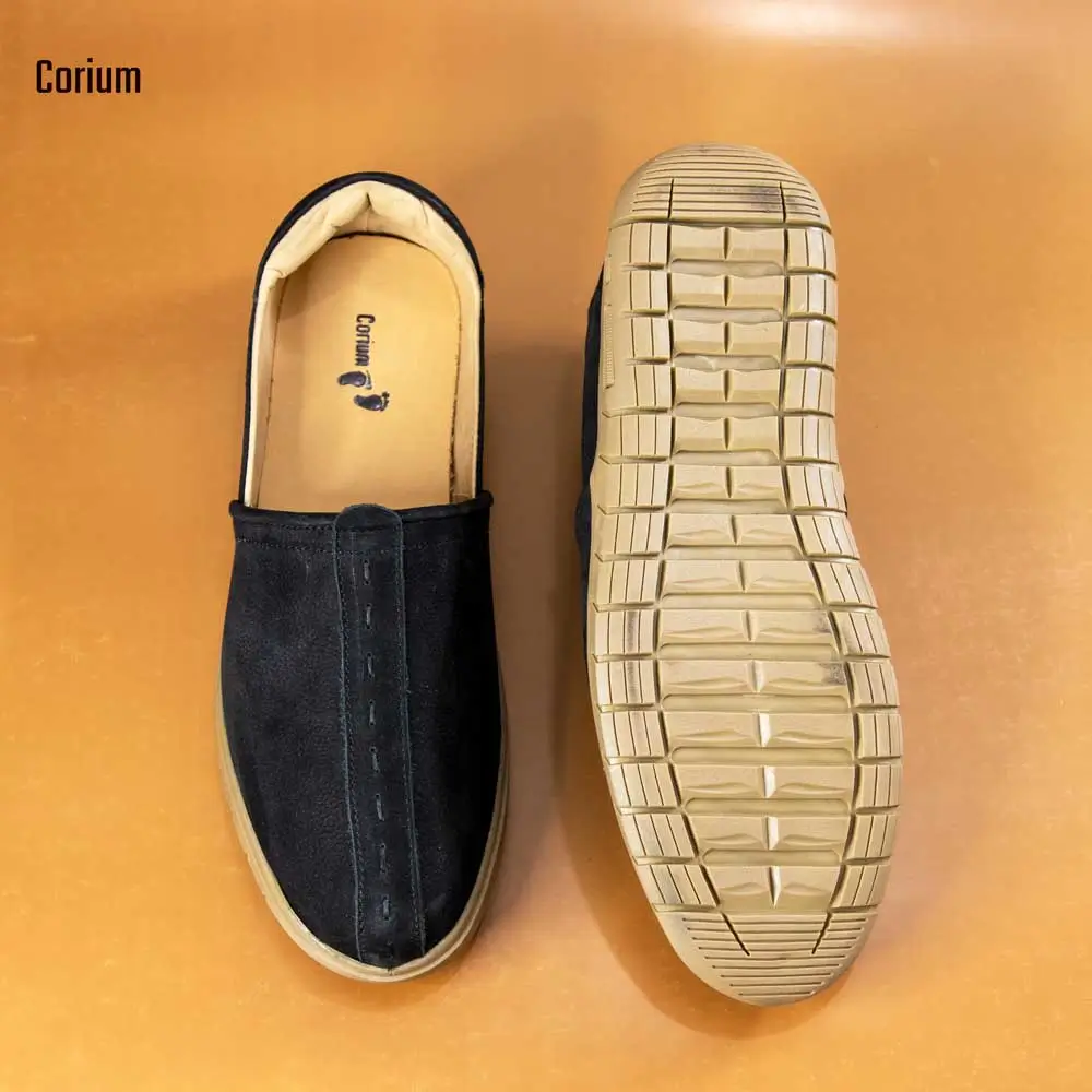 Nubuck Leather Half Loafer-CRM 78
