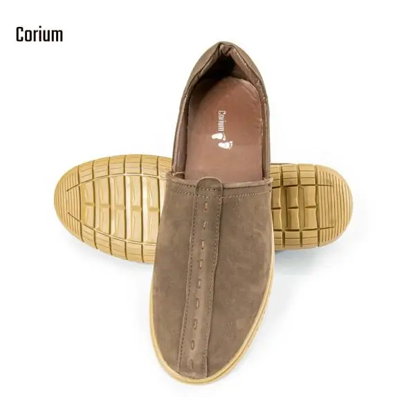 Nubuck Leather Half Loafer-CRM 78