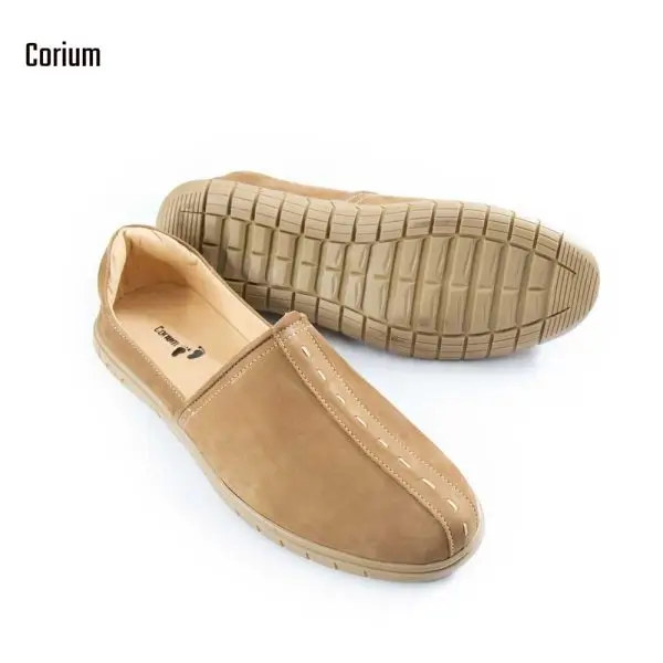 Nubuck Leather Half Loafer-CRM 78