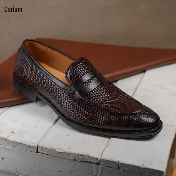 Hand Made Men's Causal Shoes, Moccasin/Loafer-CRM 81