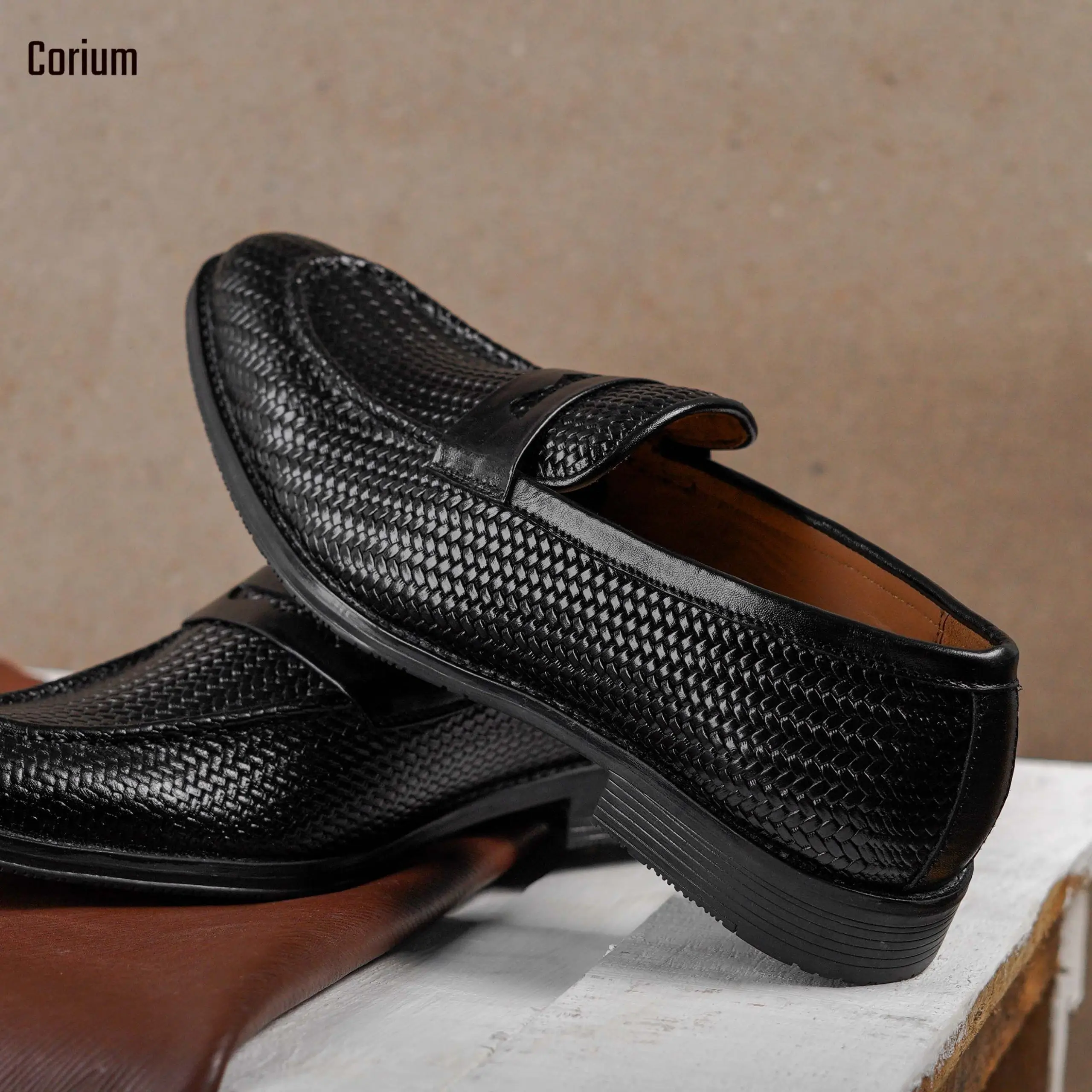 Hand Made Men's Causal Shoes, Moccasin/Loafer-CRM 81