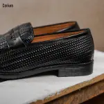 Hand Made Men's Causal Shoes, Moccasin/Loafer-CRM 81