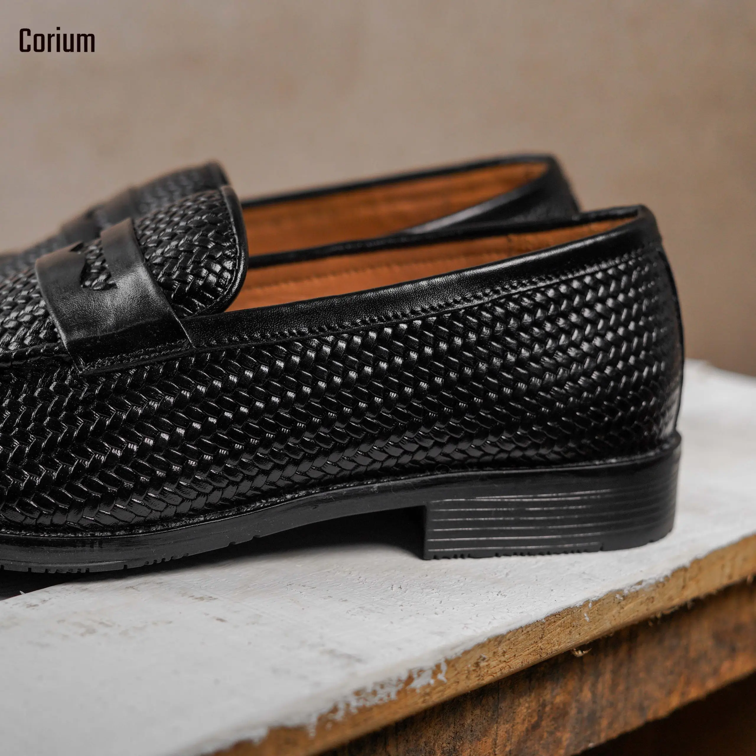 Hand Made Men's Causal Shoes, Moccasin/Loafer-CRM 81