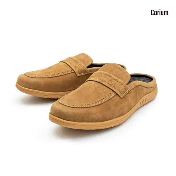 Genuine leather moccasin half-loafer shoes-CRM 82