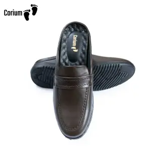 Genuine leather moccasin half-loafer shoes-CRM 83