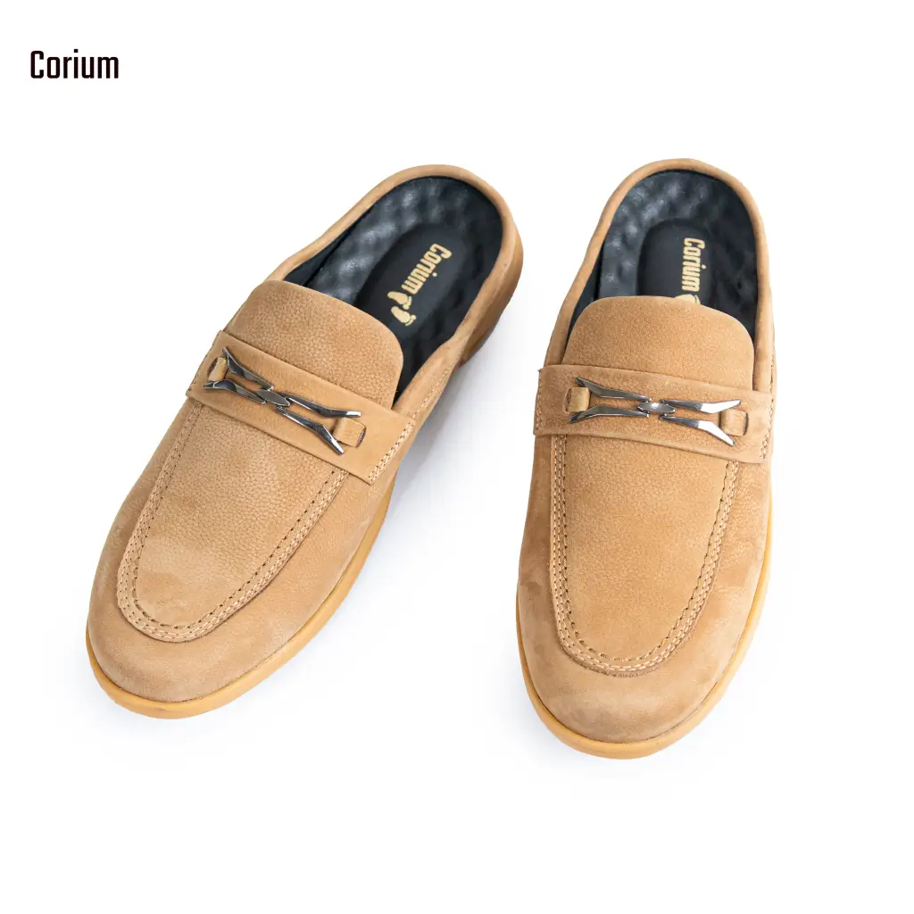 Genuine leather moccasin half-loafer shoes-CRM 86
