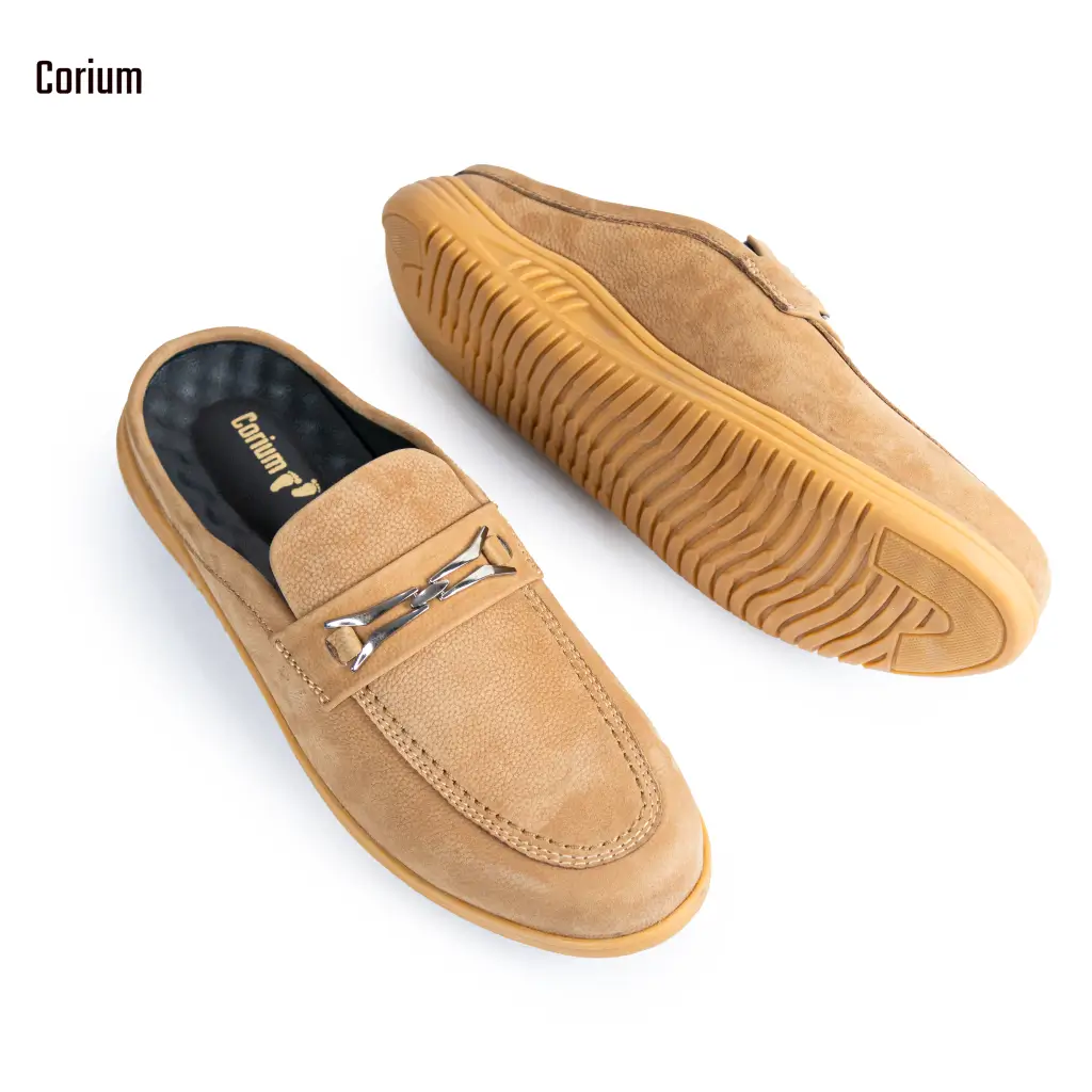 Genuine leather moccasin half-loafer shoes-CRM 86