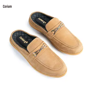 Genuine leather moccasin half-loafer shoes-CRM 86
