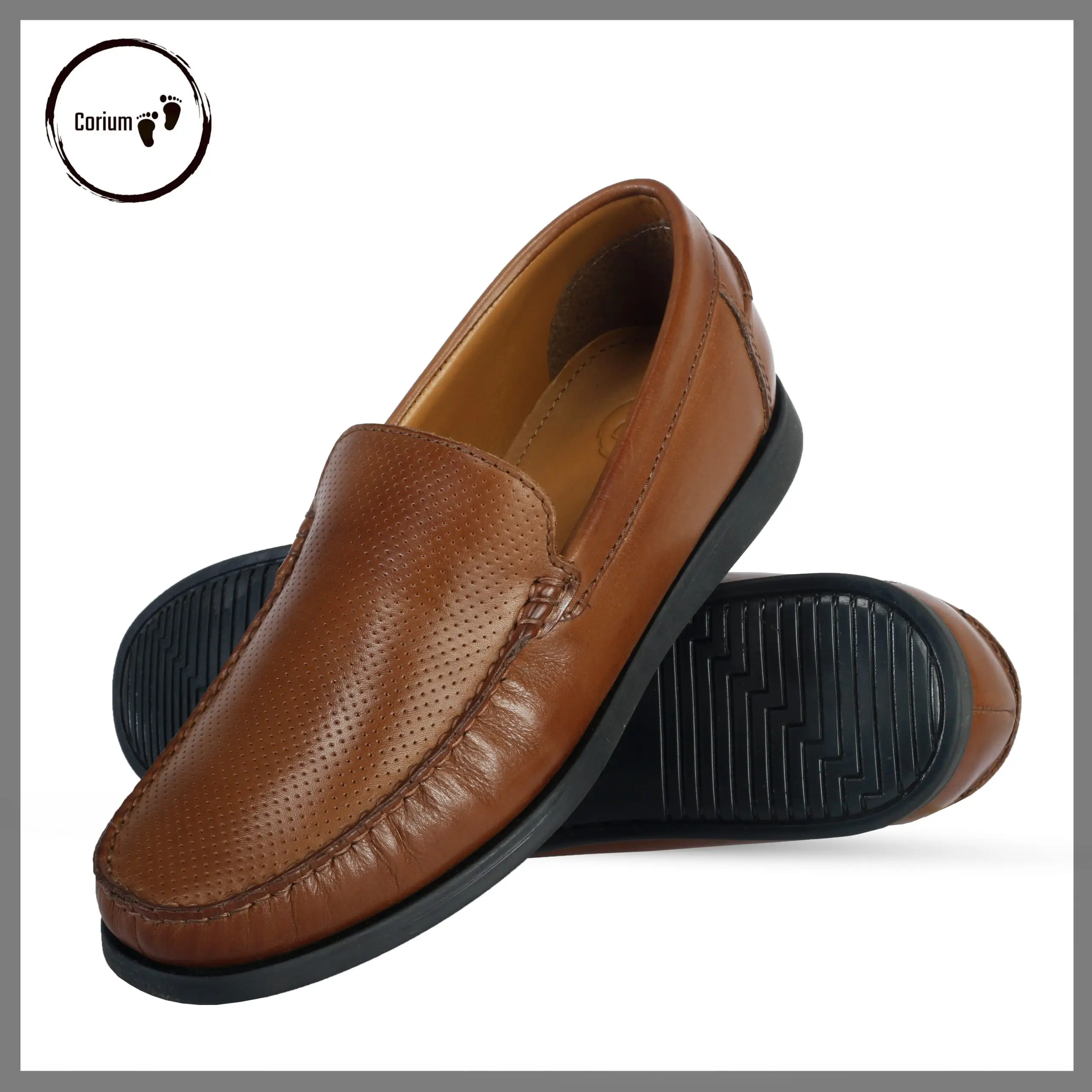 Men's Causal Shoes, Moccasin/Loafer-CRM 13