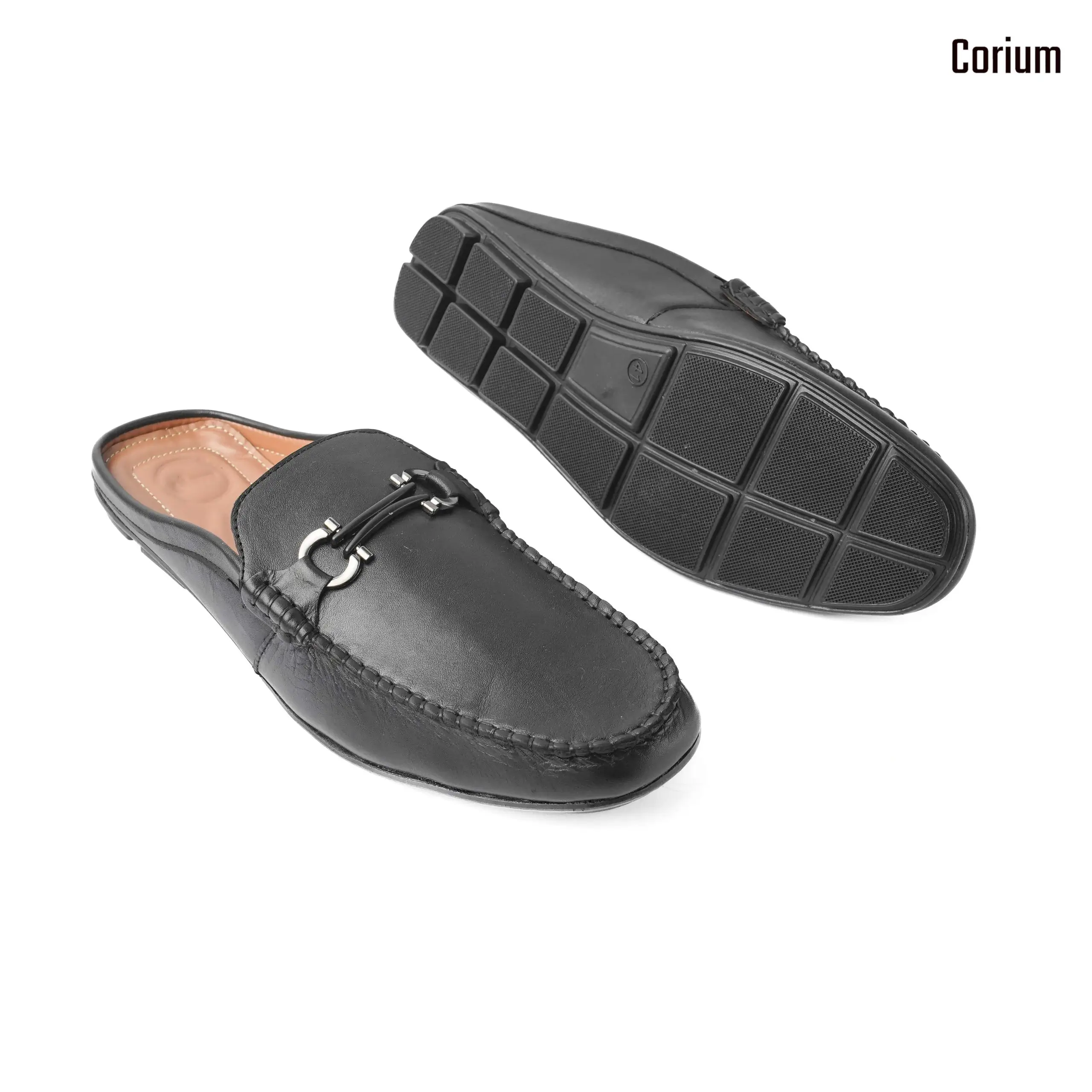 Genuine leather moccasin half-loafer shoes-CRM 26