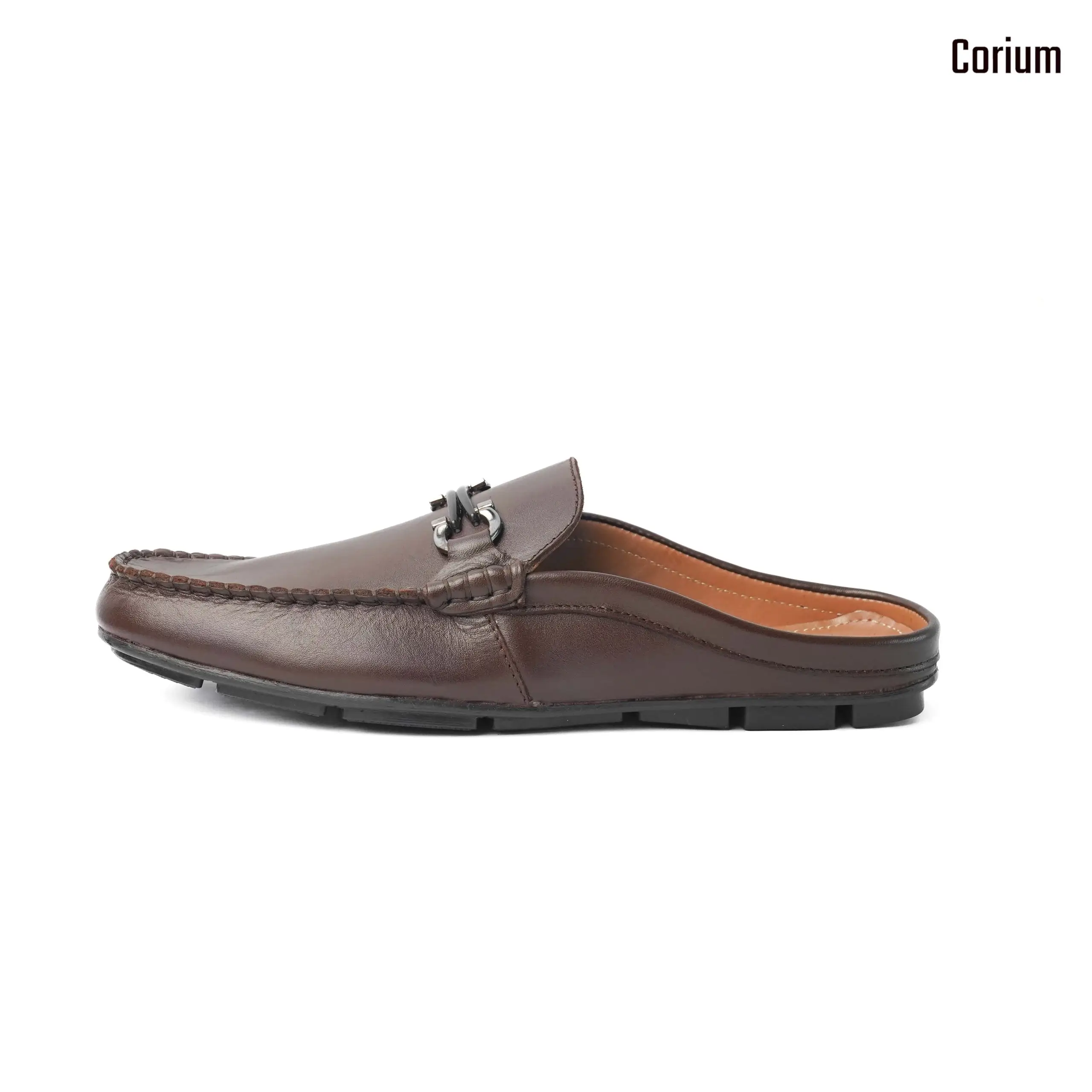 Genuine leather moccasin half-loafer shoes-CRM 26