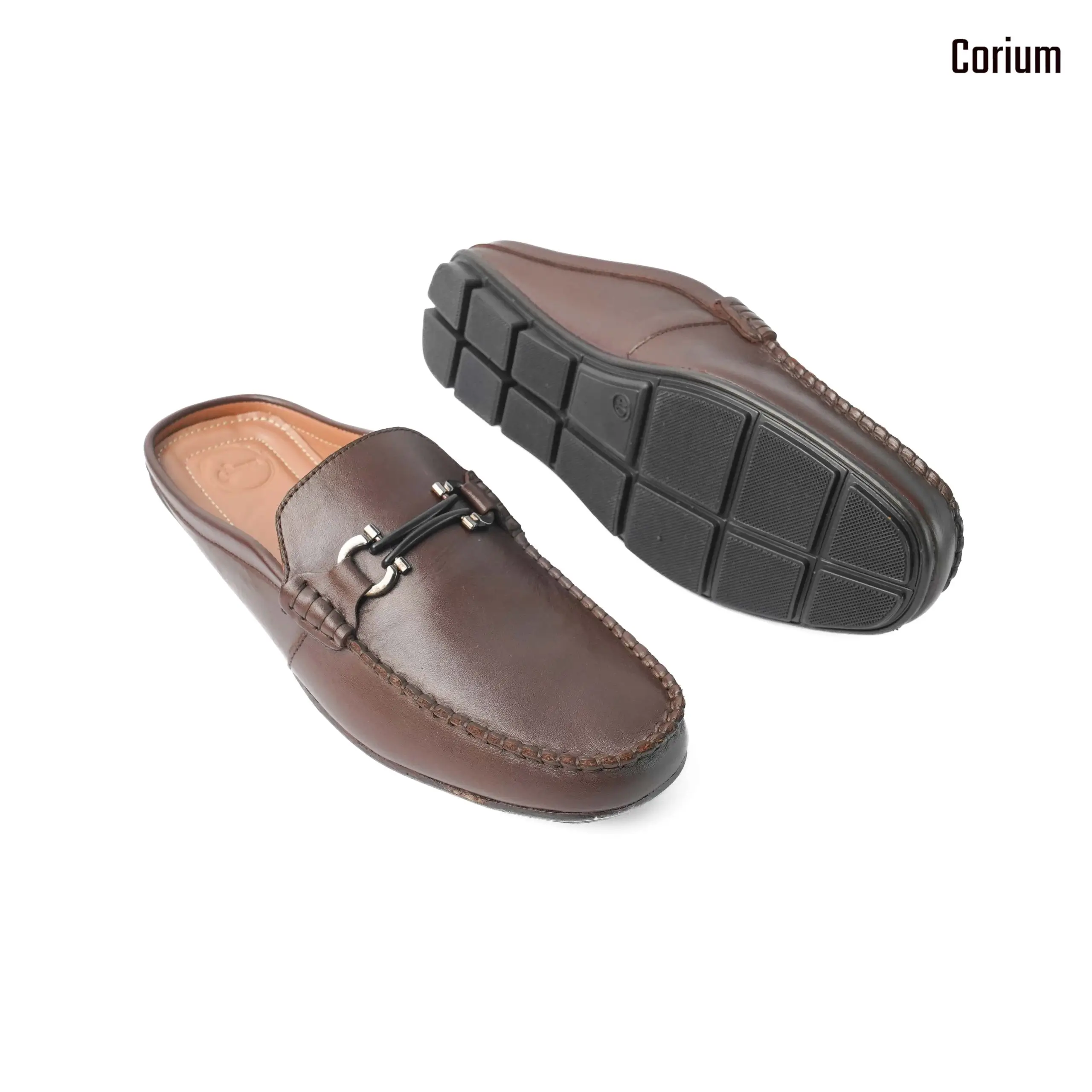 Genuine leather moccasin half-loafer shoes-CRM 26