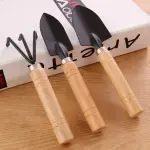 Wooden Handle Iron Head Plant Tool Set/ Garden Tools- 3pcs