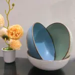 Nordic Style Tableware Bowls/ Ceramic Home Instant curry, Noodle, Soup, Restaurant Simple Creative Ramen Bowl- 1piece(6inch)