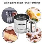 Flour Sieve Hand-operated/ Hand-pressed Semi-automatic Cup Flour Sieve/ Kitchen Baking Sieve Accessories, Cake Coffee Gadgets