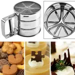 Flour Sieve Hand-operated/ Hand-pressed Semi-automatic Cup Flour Sieve/ Kitchen Baking Sieve Accessories, Cake Coffee Gadgets