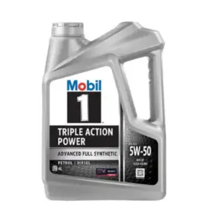 Mobil 1TM 5W-50 Full-Synthetic for Car- 4 Liter