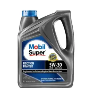 Mobil SuperTM Friction Fighter 5W-30 Synthetic-Technology for Car- 4 Liter
