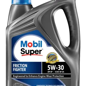 Mobil SuperTM Friction Fighter 5W-30 Synthetic-Technology for Car- 4 Liter