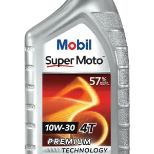 Mobil Super MotoTM 10W-30 4T Synthetic-Technology for Motorcycle- 1 Liter