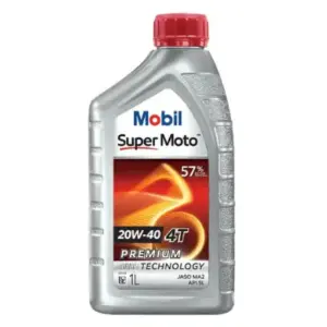 Mobil Super MotoTM 20W-40 4T Synthetic-Technology for Motorcycle- 1 Liter