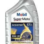 Mobil Super MotoTM Scooter 10W-30 Synthetic-Technology for Motorcycle- 0.8 Liter